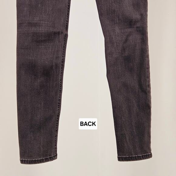 Acne Studios Black Denim Jeans Skinny Ankle | Women's 25 | REPAIRED BELT LOOPS - Picture 16 of 16